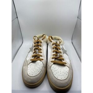 Miracle Miles White Sherpa Lined Sneakers Star Embellished Women‎ Size 9 Shoes